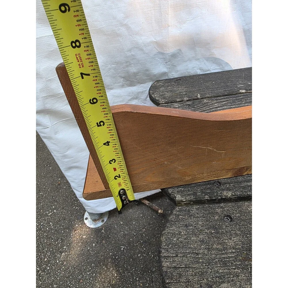 Vintage Wooden Plate Rail Wall Shelf – Decorative Scalloped Apron 36